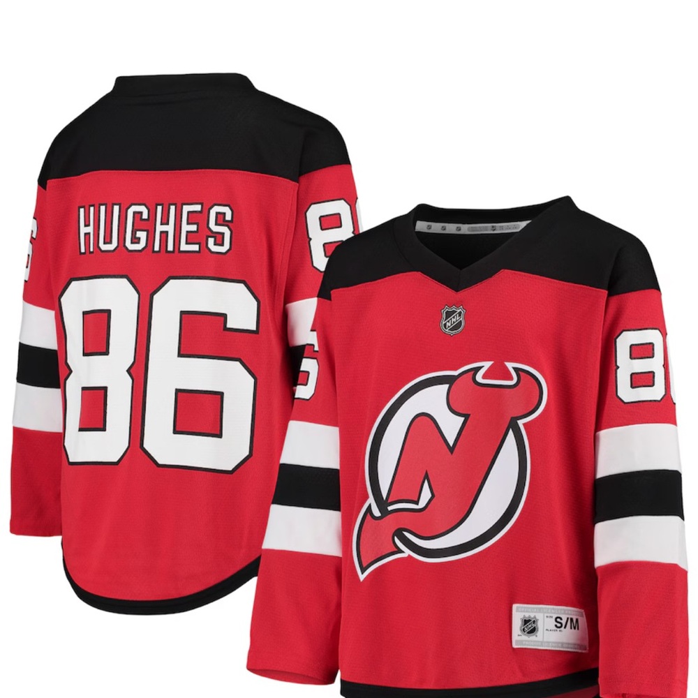 Jack Hughes hockey jersey Youth S/M